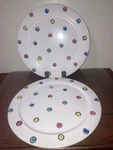 Waechtersbach Germany Crayonne - Set Of Large Dinner Charger Plates 12". Fixed Price $29.99.