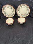 Bobby Flay 4 Piece Set. Sevilla Pattern. 2 Soup/cereal Bowls. Fixed Price $100.00.