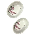 Vtg Wisteria Set Of 2 Serving Bowls H & Co Sell Bavaria Germany Floral Pattern. Fixed Price $42.99.