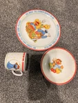 Newcor Sesame Street Ceramic Plate, Bowl & Mug Set Dishwasher Microwave Safe. Fixed Price $20.00.