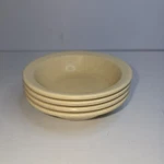 Vtg Lot Of 4 Arrowhead Almond Color Dessert Bowls Melamine Plastic Cafeteria. Fixed Price $5.95.