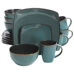 Gibson Elite Soho Lounge 16 Piece Plates, Bowls, & Mugs Dinnerware Set, Teal. Fixed Price $76.89.
