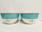 Kate Spade Rutherford Circle Turquoise Bowls (set Of 2) New Lenox. Fixed Price $94.97.