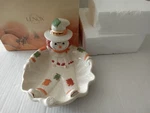 Lenox Occasions Scarecrow Candy Dish Gold Trim Fall Thanksgiving Halloween Decor. Fixed Price $24.90.