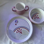 Mikasa Child Toddler Place Setting - Up And Away Plate 8 Bowl 5 CC001. Fixed Price $45.00.