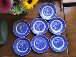 6.25 Inch Bread Plate Blue Willow By Homer Laughlin Usa. Fixed Price $90.00.