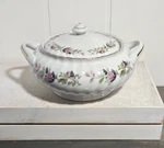 Creative Fine China 2345 Japan Regency Rose Covered Serving Bowl Tureen. Fixed Price $24.95.