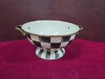 Mackenzie-childs Courtly Check Enamel Almost Everything Serving Bowl 9". Fixed Price $105.00.