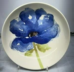 Set Of 4 Blue Poppy Serving Salad Bowls Royal Stafford England 9" New Nwt. Fixed Price $54.95.