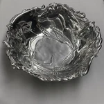 Rare Vintage Arthur Court 14 Horse Salad Bowl Equestrian Wheat - Aluminum 1999. Fixed Price $100.00.