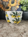 Royal Norfolk Cereal Soup Ice Cream Bowls Ceramic Yellow Lemons Set Of 2. Fixed Price $16.99.