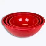 Zak Designs Red Melamine Mixing Bowls 3 Piece Set Vintage Retro Nesting Kitchen. Fixed Price $74.95.