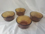 Vintage Anchor Hocking Amber Glass Custard Cups Set Of 4-6 Oz. Fire. Fixed Price $20.00.