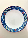 Christopher Stuart Barbados HK102 Optima Blue Band Palm Tree Coupe Soup Bowl. Fixed Price $14.95.