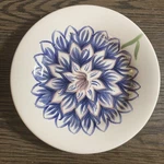 Tabletops Colormate Blanc De Hand Painted Violet On Soup/salad/pasta Bowl. Fixed Price $7.99.