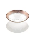 Ivv Orizzonte Glass Bowl 9.875 Inch Clear With Hand Applied Gold Decoration. Fixed Price $39.99.