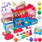 Kids Clay Ice Cream Maker Toy Pretend Play Dough Set With Lights, Music. Fixed Price $25.99.