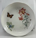 New Butterfly Meadow Lenox By Louis Luyer Low Serving Bowl Microsafe 820575. Fixed Price $39.99.