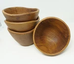 Vintage Winsome Wood Teak Bowls Set 4 Genuine Salad Snack Mcm Deco 5.5''. Fixed Price $29.99.