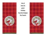 Kay Dee Designs Two H6577 Christmas Cardinal & Holly Tea Towels 18"X28 Cotton. Fixed Price $18.49.