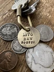 1976- Bmw 2002 Tii Solid Brass Key Fob. Fixed Price $14.95.