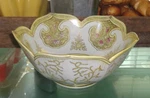 Andrea By Sadek Lotus Bowl #8156 Vintage Japan Gold Yellow +white 10. Fixed Price $27.95.