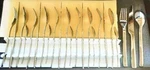Alessi Kitchen Cutlery 24 Piece Set Fork,knife,spoon "only One Pair Used" F/s. Fixed Price $415.10.