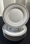 Mikasa Platinum Crown L3428 Salad Plates Set Of Mint Condition. Fixed Price $40.00.
