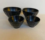 Anthropologie Latte Cereal Berry Nut Bowls Matt Black 2 Mini. Fixed Price $25.55.