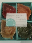 Martha Stewart Set Of 4 Leaf Shaped Salt Cellars Tidbit Dishes New In Box. Fixed Price $13.99.