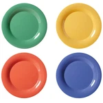 Get WP-7-MIX Diamond Color Melamine 7.5" Dia. Wide Rim Plate 4 Doz. Fixed Price $267.30.