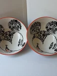 2- 6" Snack, Cereal Bowls Disney Mickey Mouse. Fixed Price $17.49.