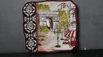Certified International Paris Bistro Large Square Serving Platter/tray Euc!. Fixed Price $45.00.