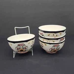 Set Of 4 Canterbury Potteries Hand Painted Ravello 5.5" Coupe Soup Cereal Bowls. Fixed Price $79.99.