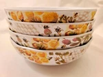 Michel Design Works Serveware Honey & Clover Melamine Cereal Bowls Set Of 4. Fixed Price $29.99.
