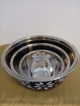 Temptations Etched Black Mixing Bowl Of 3. Fixed Price $26.27.