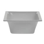 Delfin Bowl Square White Acrylic - 5 1/2 X. Fixed Price $37.89.