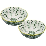 Royal Tara Irish Celtic Ceramic Bowls Pack Of 2 With Trellis Shamrock Design 5.5. Fixed Price $41.90.