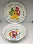 Set Vintage Care Bear Silite Melamine Plate 3101 And Bowl 3242. Fixed Price $14.99.