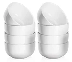 Dowan 10 Oz Bowls (set Of 8) White Ceramic 4.25" Oven/dishwasher/microwave Safe. Fixed Price $29.99.