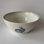 Spode Meadow Lane Cereal Bowls Bunny Illustration With Gold Accent. Fixed Price $12.99.