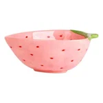 8.5IN Pink Strawberry Serving Bowl. Fixed Price $41.95.