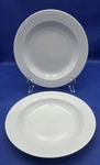 Set Of 2 Crate & Barrel Roulette White Pasta Soup Bowls Spal Porcelain Portugal. Fixed Price $19.00.