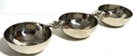 Mary Jurek Triple Nut Bowls Snack Set Mirrored Stainless Steel Signed. Fixed Price $85.00.