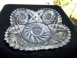 American Brilliant Period Style Cut Glass Bowl Rectangle Shape. Fixed Price $29.99.
