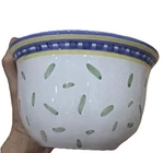 Williams Sonoma Tournesol Allpurpose Bowl Italy White Blue Cream Dishwasher Safe. Fixed Price $26.00.