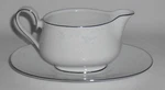 Noritake China Porcelain Platinum 2963 Anticipation Gravy Bowl W/underplate. Fixed Price $62.98.