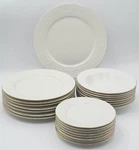 Vintage Farberware Calais 4173 Dinner/salad/chop Plate, Soup Bowl, Platter *pick. Fixed Price $10.00.