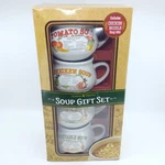 Nostalgic Soup Bowls Box Gift Set 4 Recipes Caraway Naturals -mix Exp. Fixed Price $19.99.