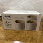 Libbey Just Tasting 12 Piece White Ceramic Bowls Original Box. Fixed Price $17.99.